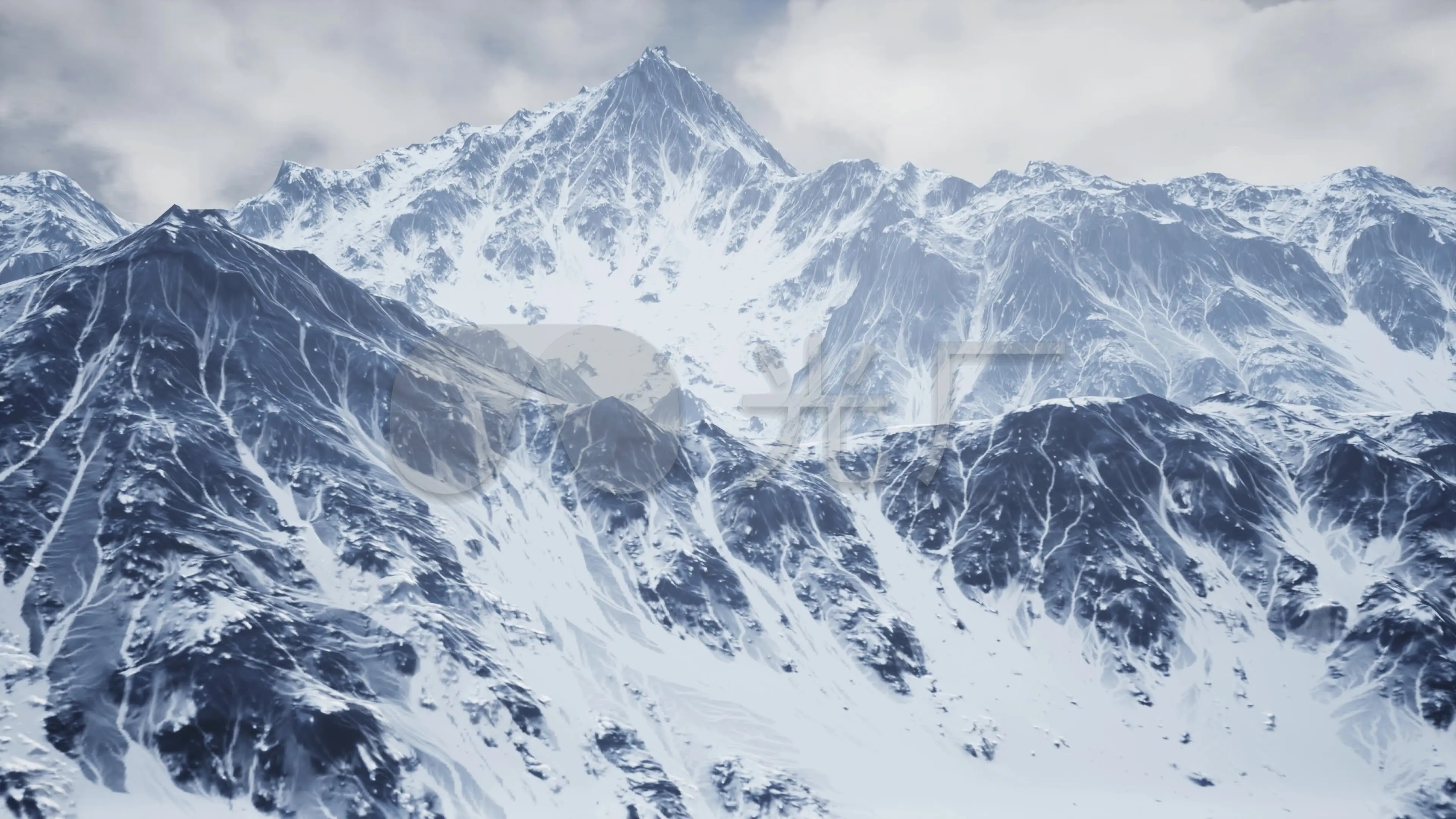 原神中的雪山，令人惊叹的白雪皑皑景观